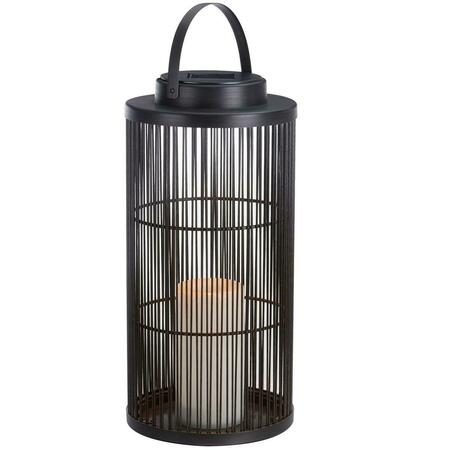 STERNO HOME 7.28 x 7.28 x 15 in. Solar Basket Lantern 102405
